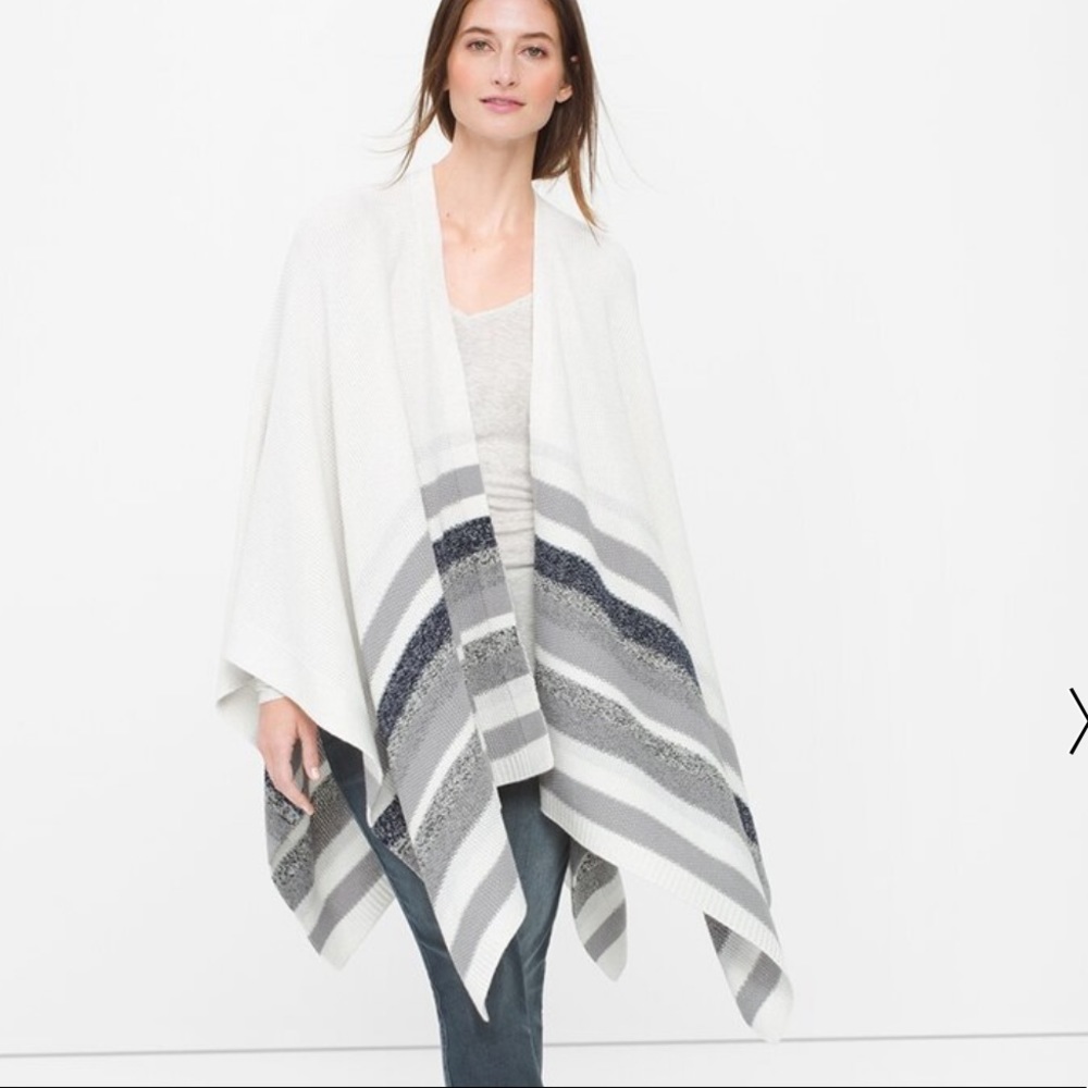 NWT White House Black Market Neutral Stripe Ariana